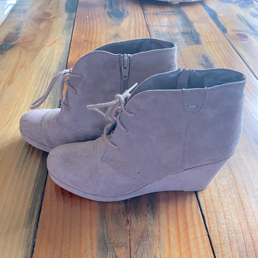 Wedge booties